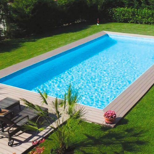 Tierra Panel Pool modulpaneles, 6x3x1,5 m-es, süllyesztett víztükrű medenceszerkezet, 0,8 mm-es kék fóliával