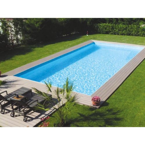 Tierra Panel Pool modulpaneles 7x3x1,5 m-es, feszített víztükrű medenceszerkezet, 0,8 mm-es kék fóliával